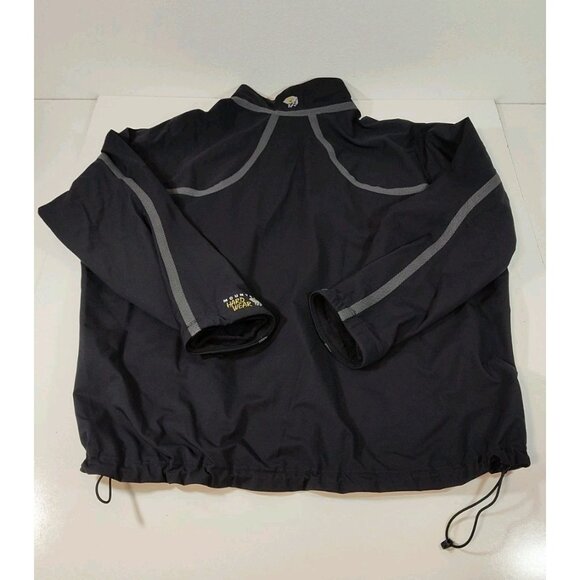Mountain Hardware Men’s XXL Wind Breaker Conduit Soft Shell Black Full Zip - Picture 6 of 10